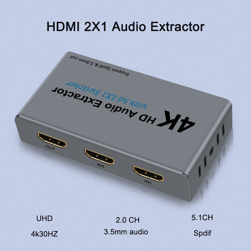 4k   HDMI   HDMI 2X1 ȯ SPDIF RCA 3.5mm   dc ̺